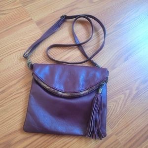 Borse in Pelle Purse, Small, Purple Leather